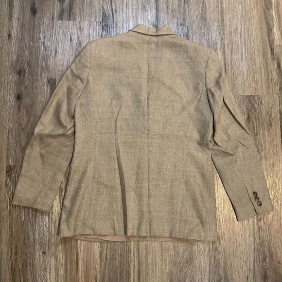 Talbots Petites Womens Wool Linen Blazer Suit Jacket Size 8 USA Made - Picture 8 of 10